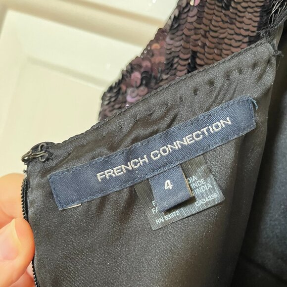 French Connection Sequin Mini Dress, Size 4 - Picture 9 of 11